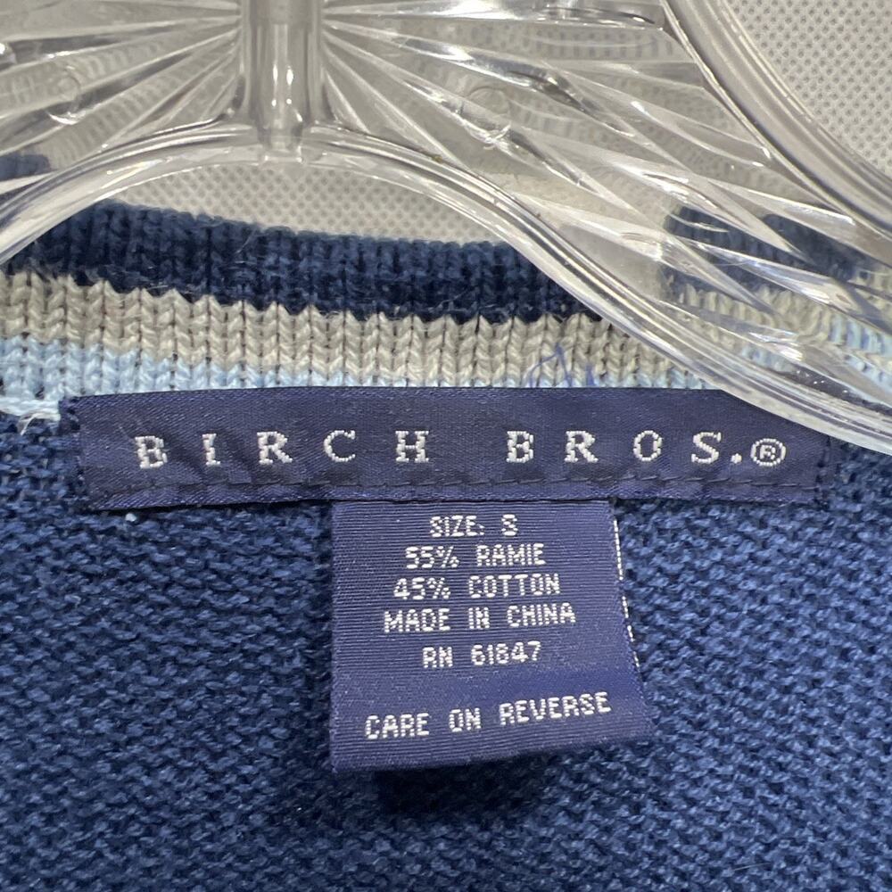 Birch Bros Vintage North Carolina Tar Heels Embroidered Knit Vest NCCA Small - Picture 7 of 10